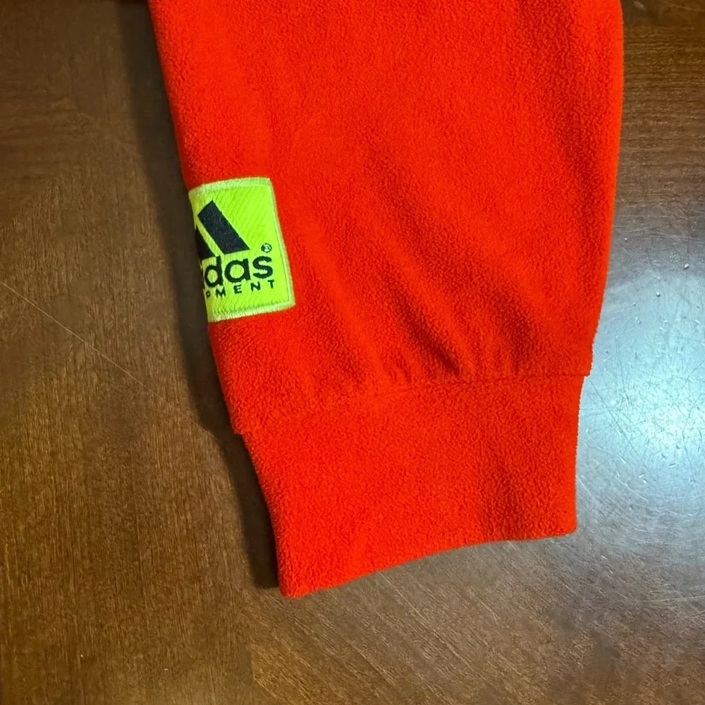 Vintage adidas Equipment Fleece Quarter Zip Pullover Red Men's M EQT‎ 90s